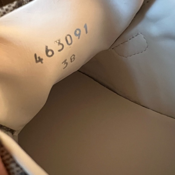 New Gucci Ace Gg Supreme New Ace Web stripe Ebony beige brown Sneakers - Picture 9 of 10